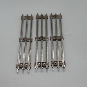 K-Line O Gauge 3 Rail Straight Track Lot of 3 Tubular Train Track 10"